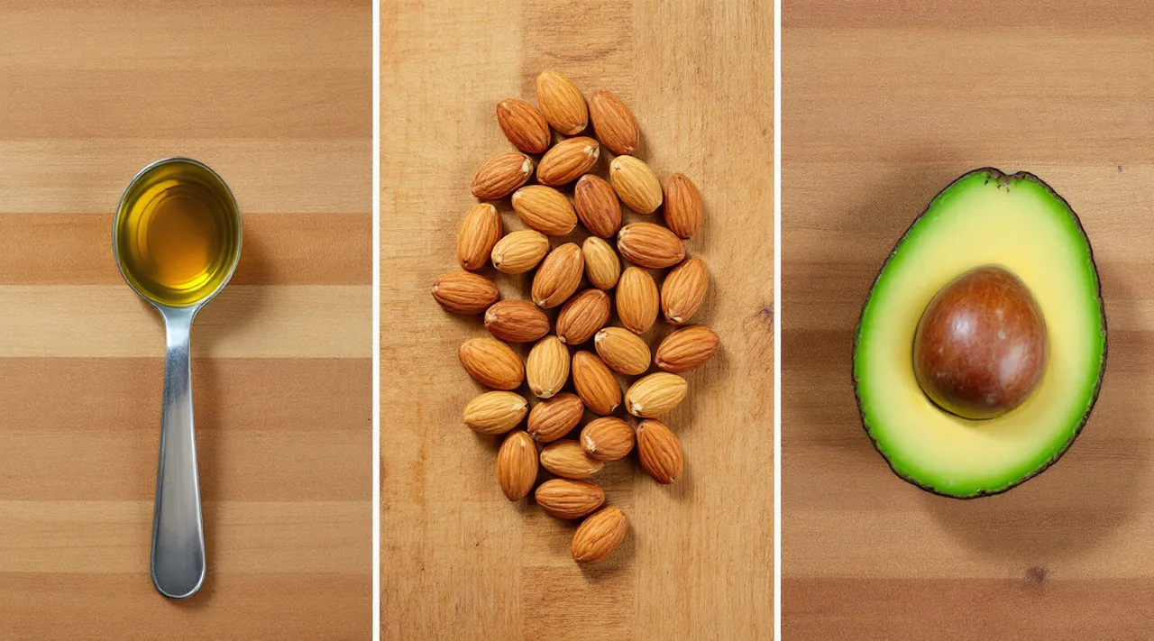 Fat portions: 5ml oil, 5 almonds, 1/8 avocado